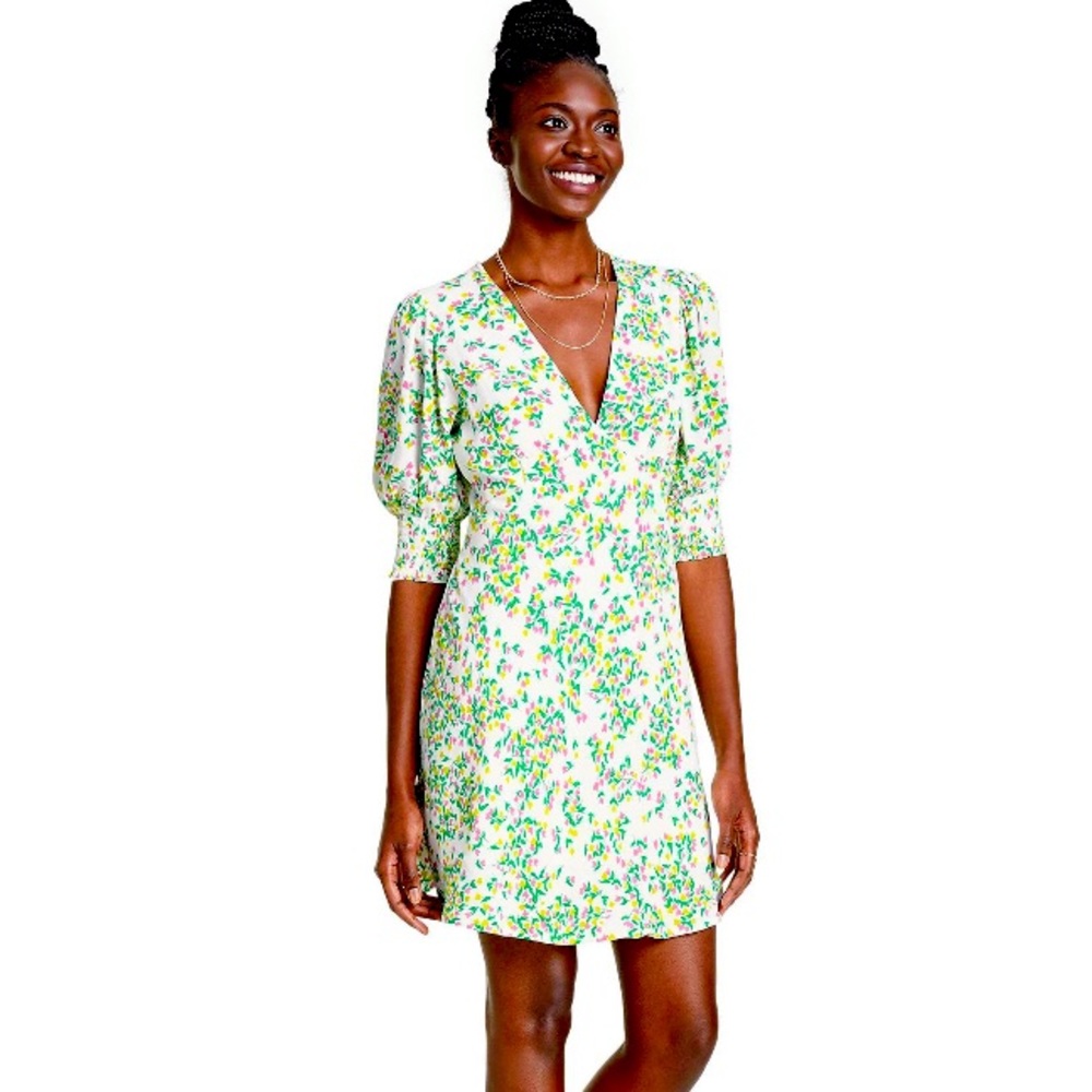 RIXO x Target Floral Puff Sleeve Swing Dress